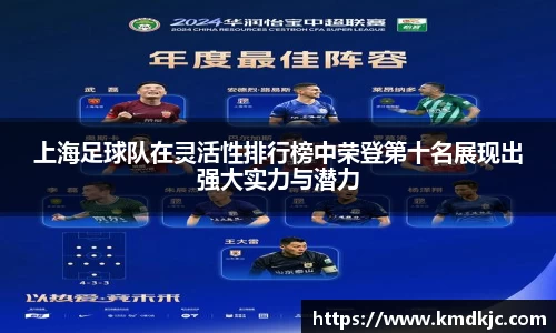 上海足球队在灵活性排行榜中荣登第十名展现出强大实力与潜力